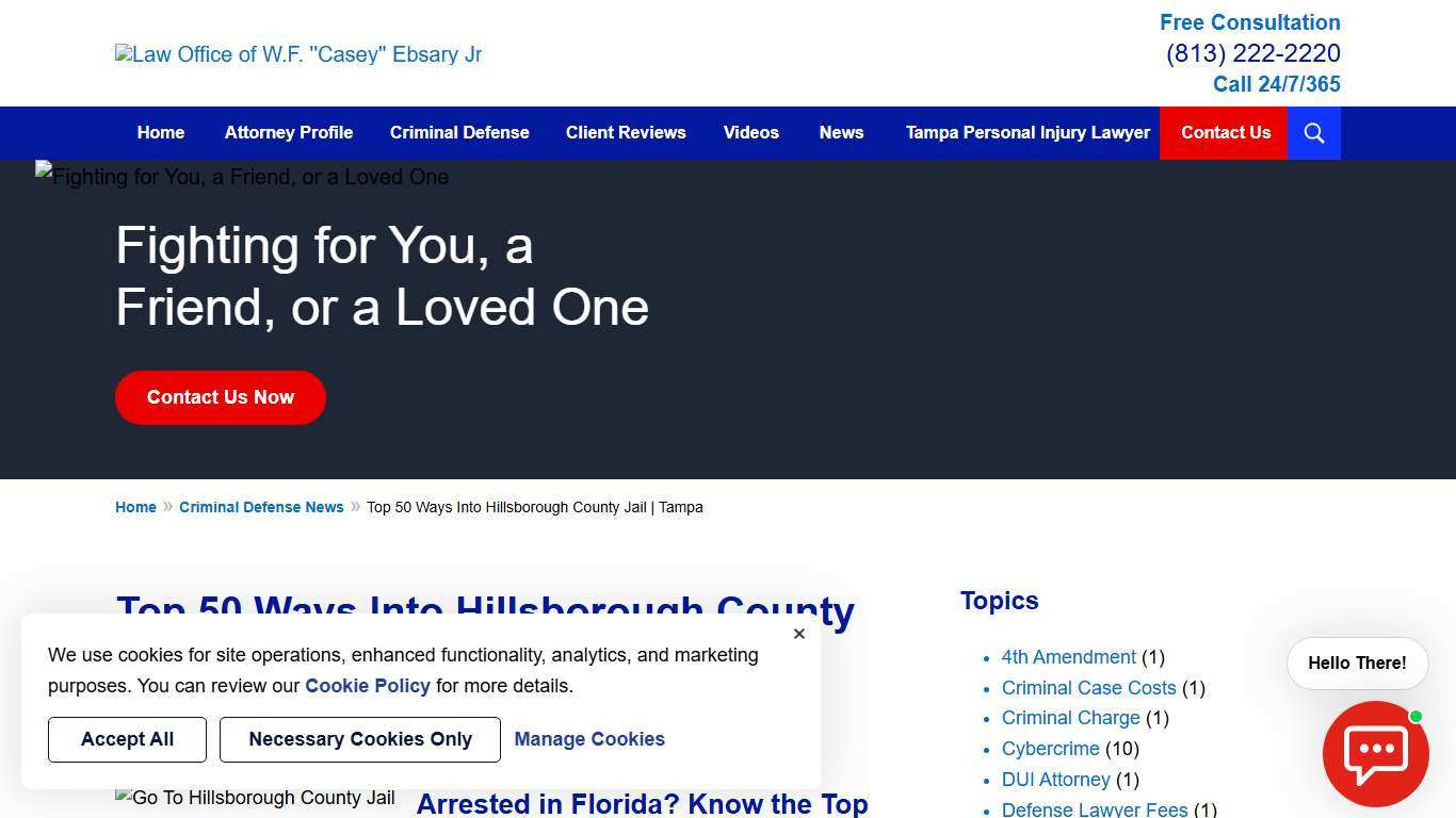 Top 50 Ways Into Hillsborough County Jail | Tampa