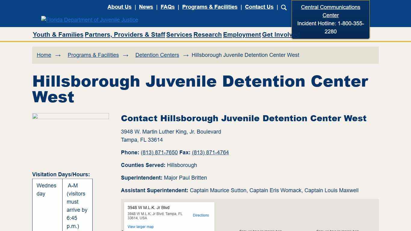 Hillsborough Juvenile Detention Center West