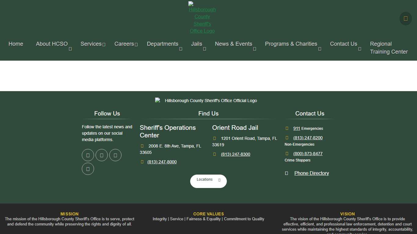 Hillsborough County Sheriff's Office | HCSO, Tampa FL